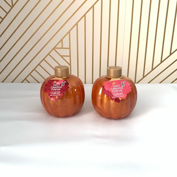 Bath & Body Works 2 in 1 sweet cinnamon Pumpkin Body Wash and Bubble Bath NWT - Picture 4 of 4